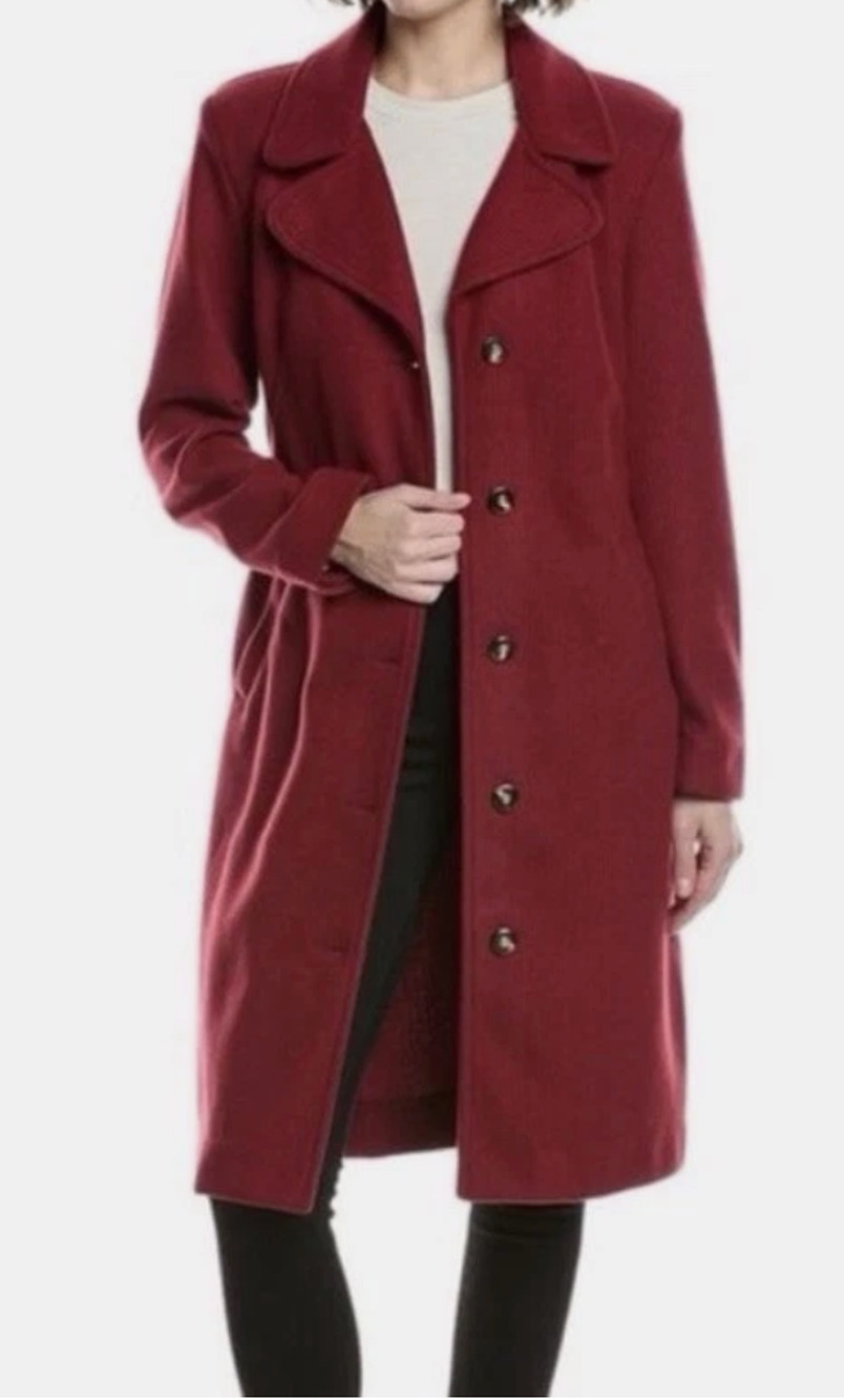 CAbi Burgundy Red Coming In Hot Topper Jacket Blazer Style 4672 Size SMALL